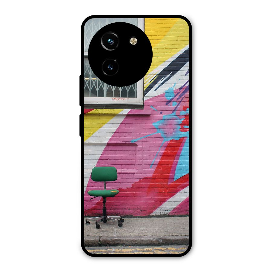 Creative Wall Art Metal Back Case for Vivo T3x