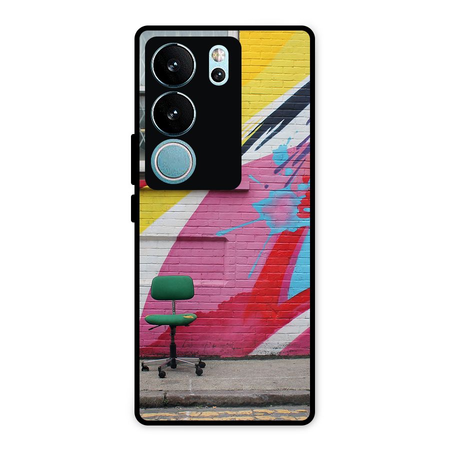 Creative Wall Art Metal Back Case for Vivo V29