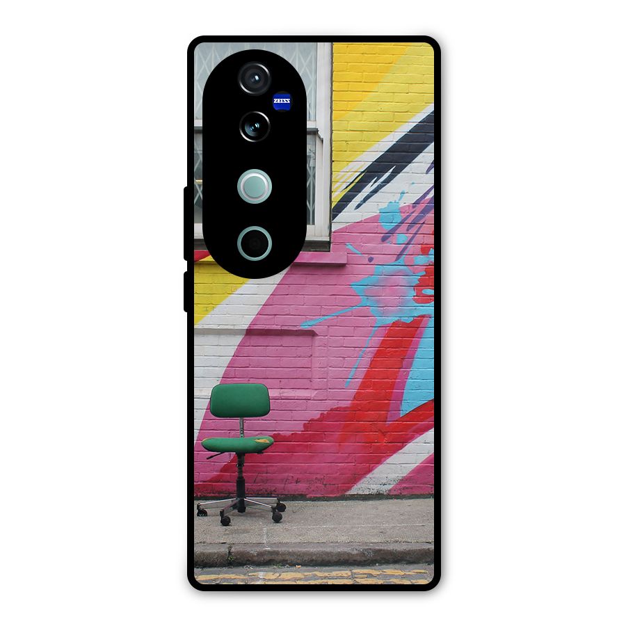 Creative Wall Art Metal Back Case for Vivo V40