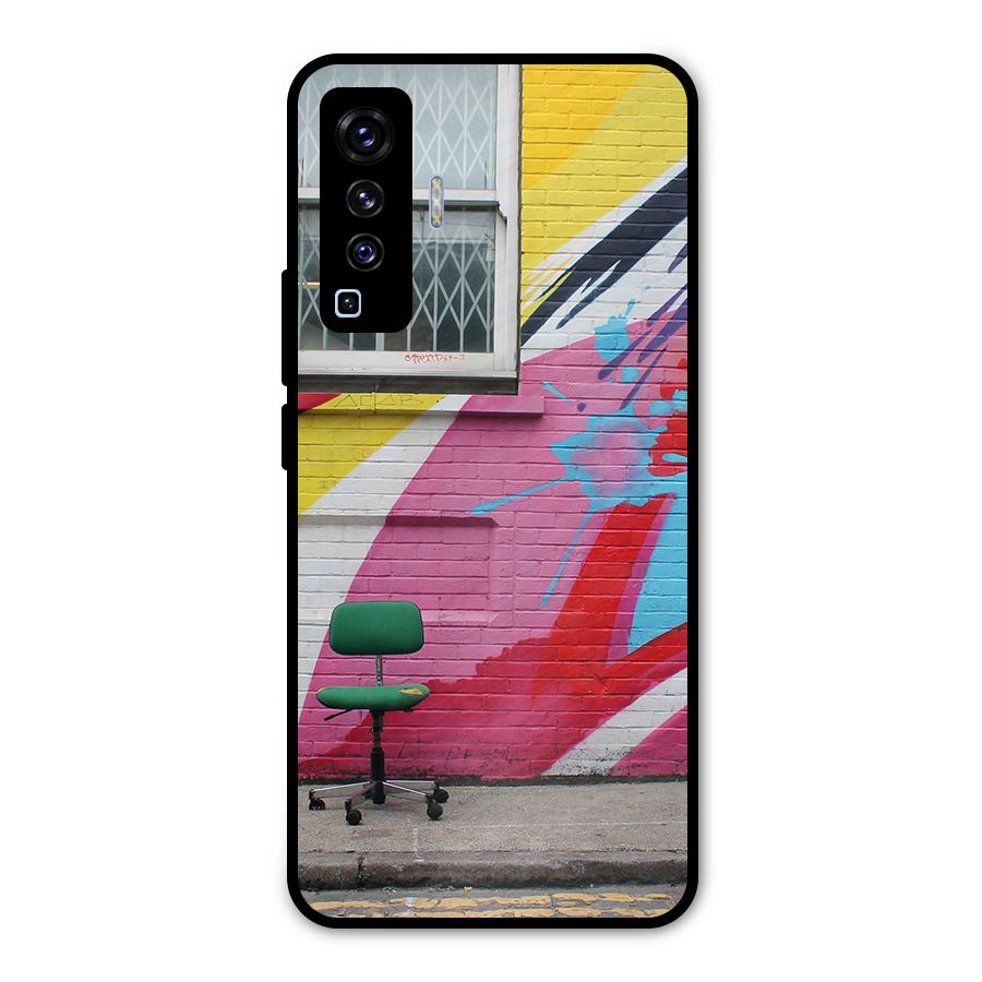 Creative Wall Art Metal Back Case for Vivo X50