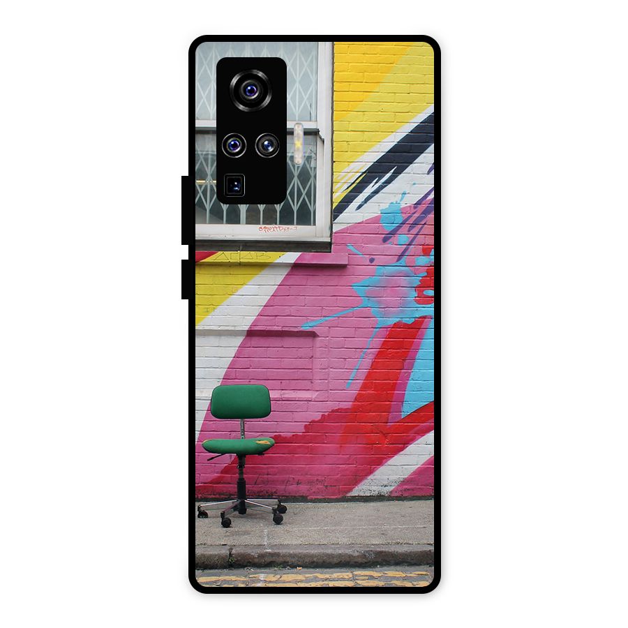 Creative Wall Art Metal Back Case for Vivo X50 Pro