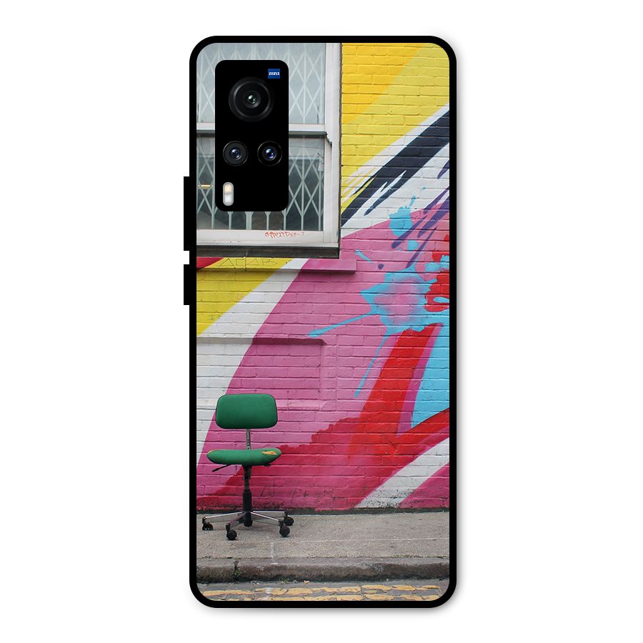 Creative Wall Art Metal Back Case for Vivo X60