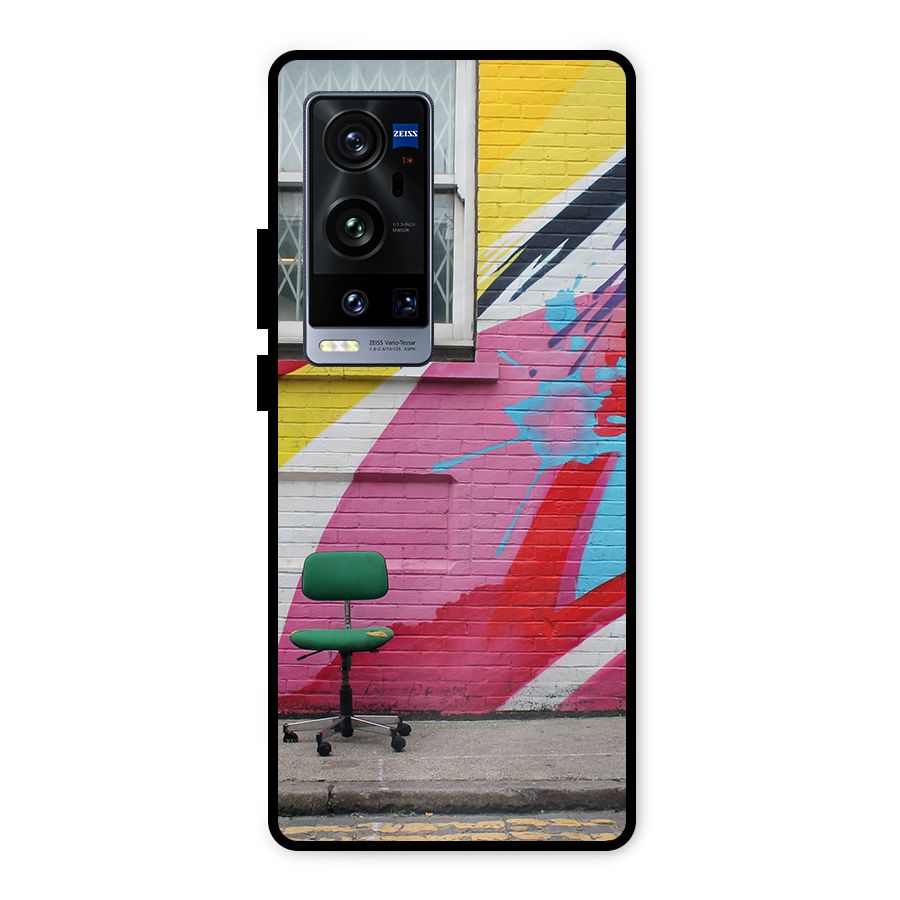 Creative Wall Art Metal Back Case for Vivo X60 Pro Plus