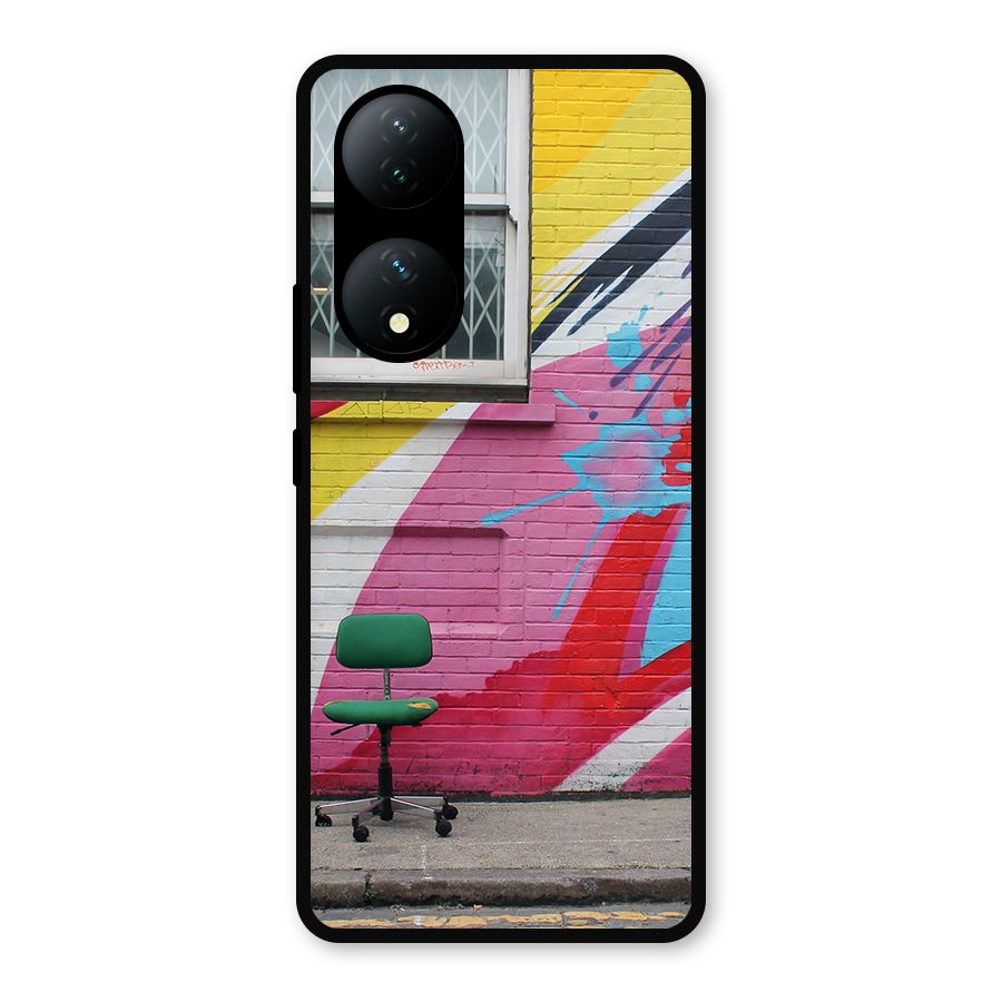 Creative Wall Art Metal Back Case for Vivo Y100a