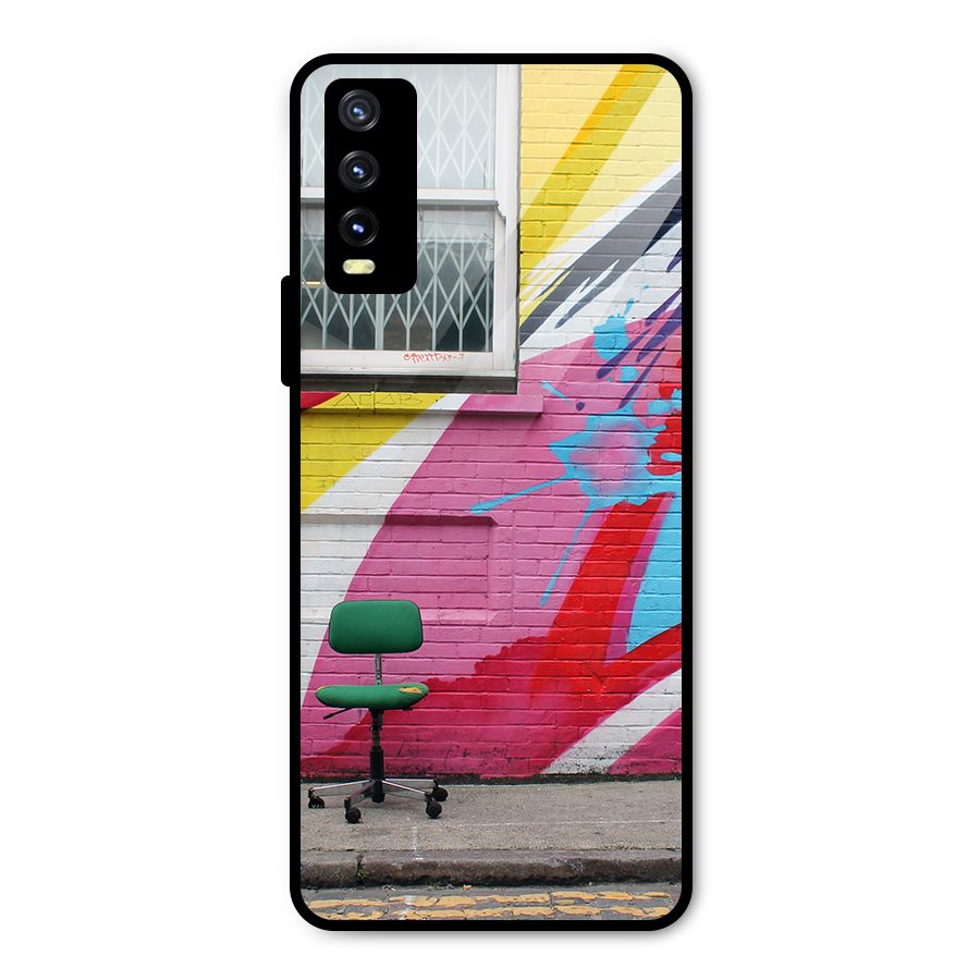 Creative Wall Art Metal Back Case for Vivo Y20g