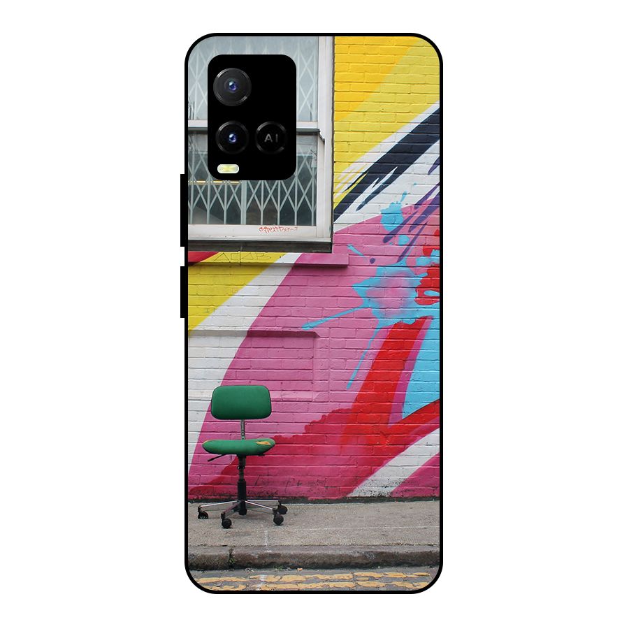Creative Wall Art Metal Back Case for Vivo Y21T