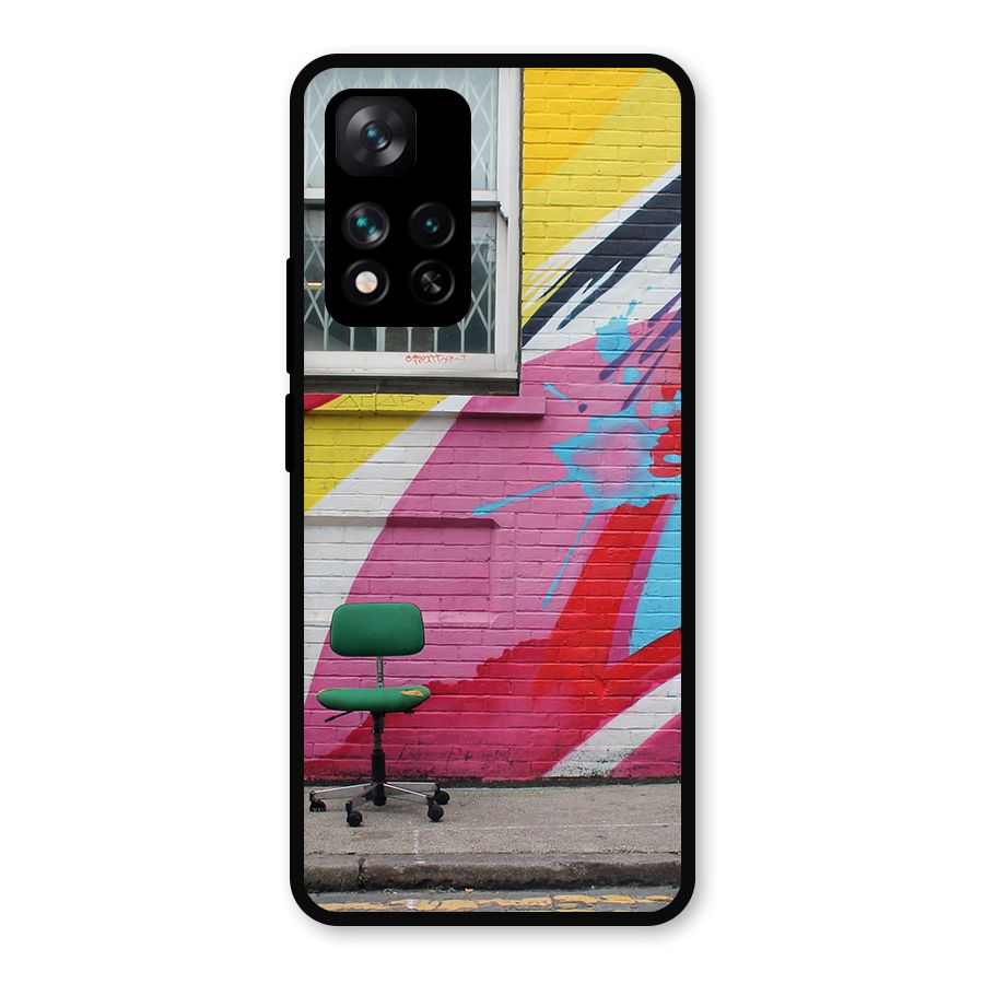 Creative Wall Art Metal Back Case for Xiaomi 11i Hypercharge 5G