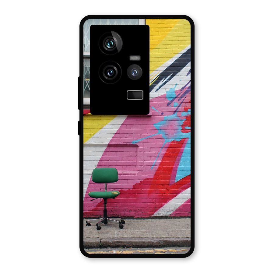 Creative Wall Art Metal Back Case for iQOO 11 5G