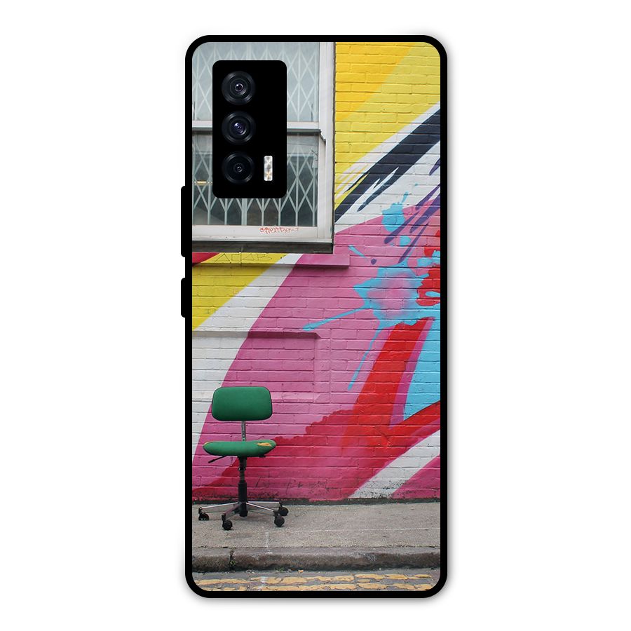 Creative Wall Art Metal Back Case for iQOO 7 5G