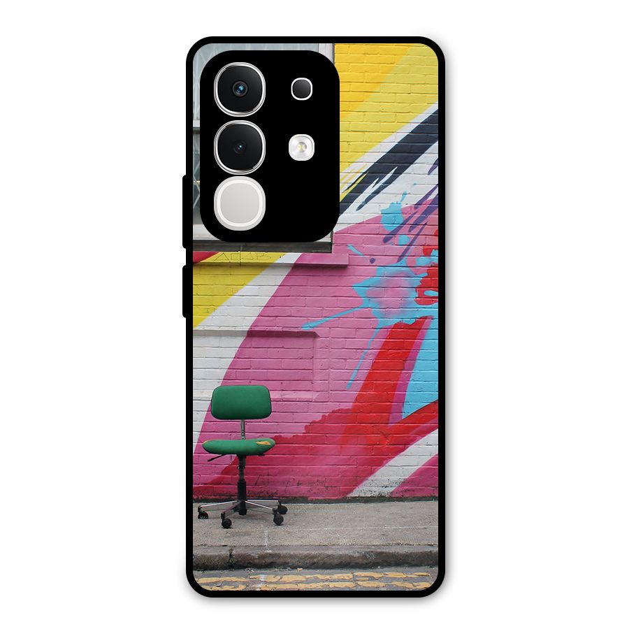 Creative Wall Art Metal Back Case for iQOO Z10x