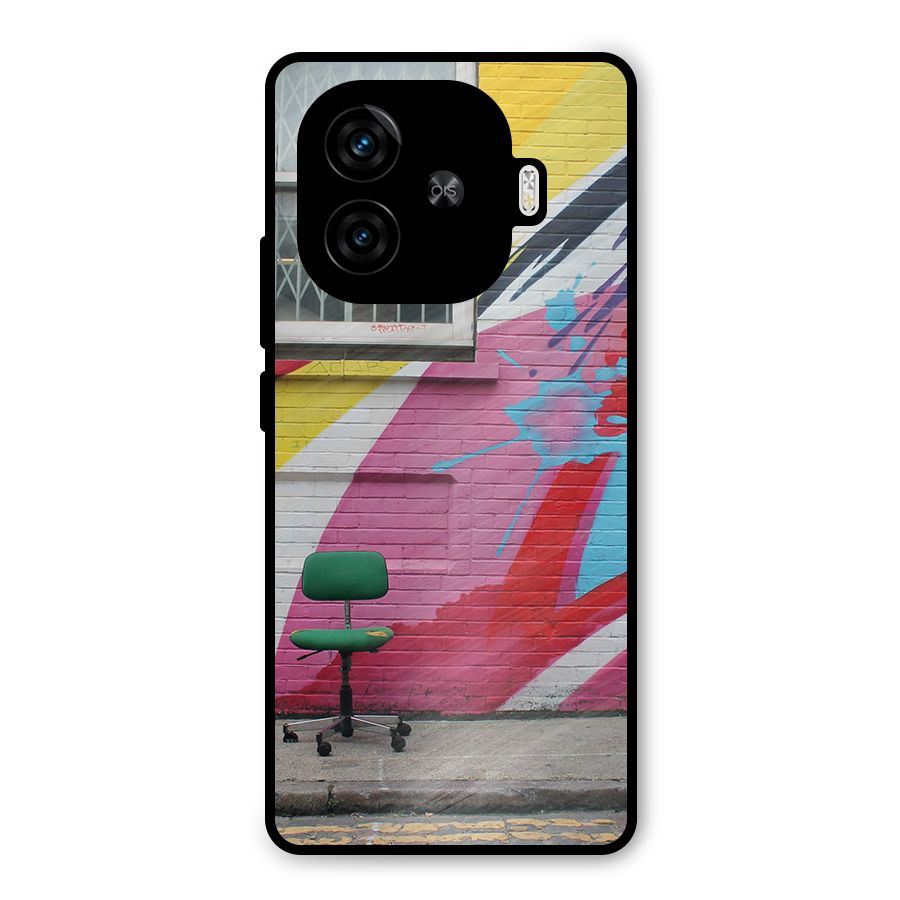 Creative Wall Art Metal Back Case for iQOO Z9 Turbo