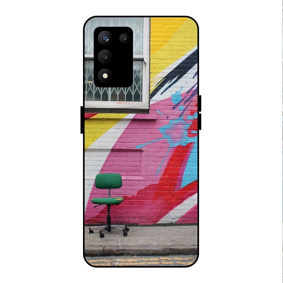 Creative Wall Art Metal Back Case for realme 9 5G SE