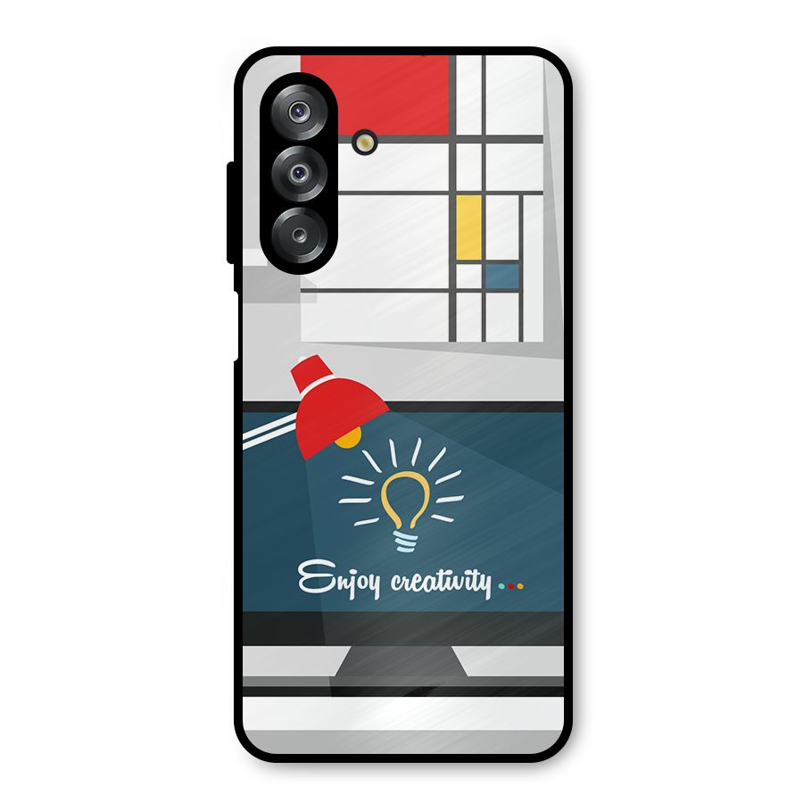 Creative Workspace Design Metal Back Case for Galaxy A26