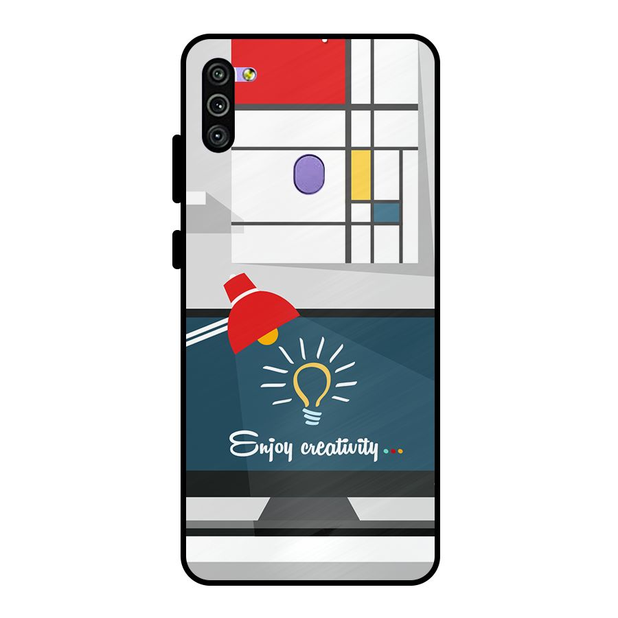 Creative Workspace Design Metal Back Case for Galaxy M11