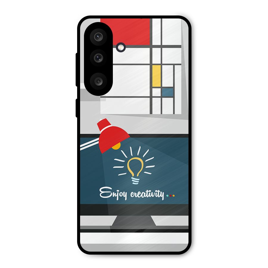 Creative Workspace Design Metal Back Case for Galaxy M56