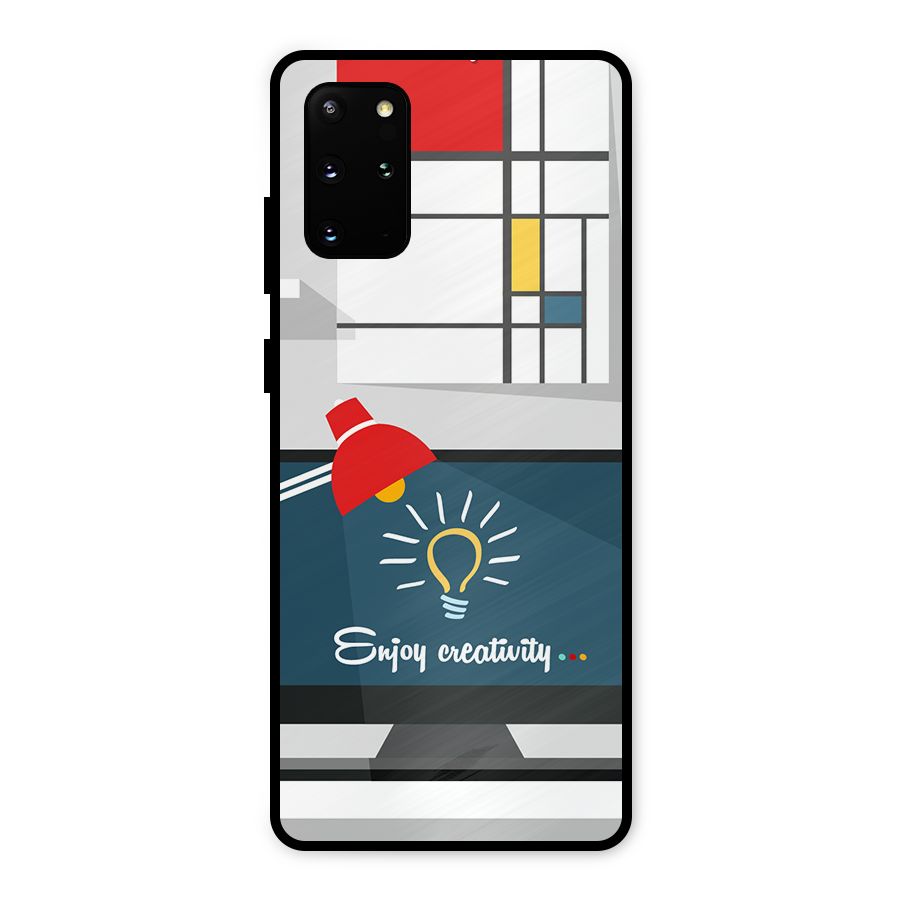Creative Workspace Design Metal Back Case for Galaxy S20 Plus