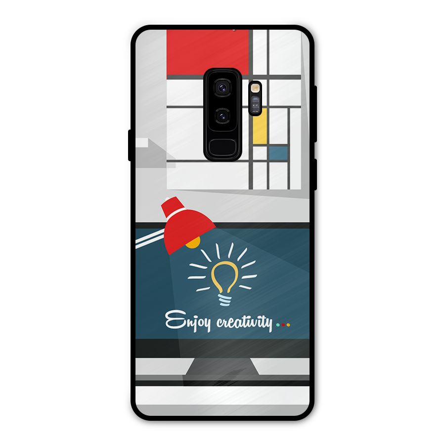 Creative Workspace Design Metal Back Case for Galaxy S9 Plus