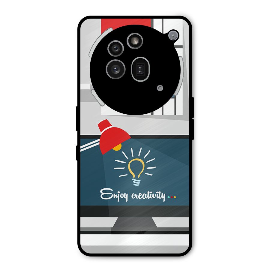 Creative Workspace Design Metal Back Case for Nothing Phone 3a Pro