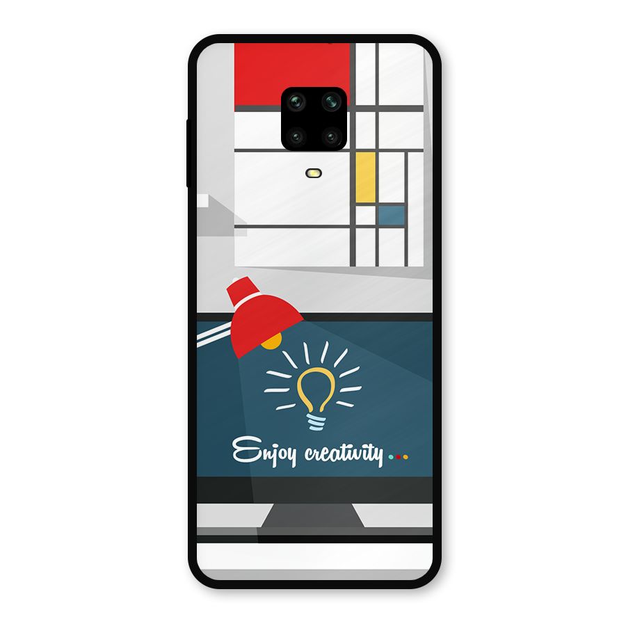 Creative Workspace Design Metal Back Case for Redmi Note 9 Pro
