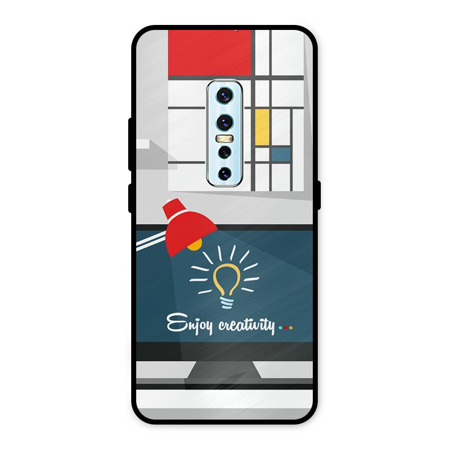 Creative Workspace Design Metal Back Case for Vivo V17 Pro