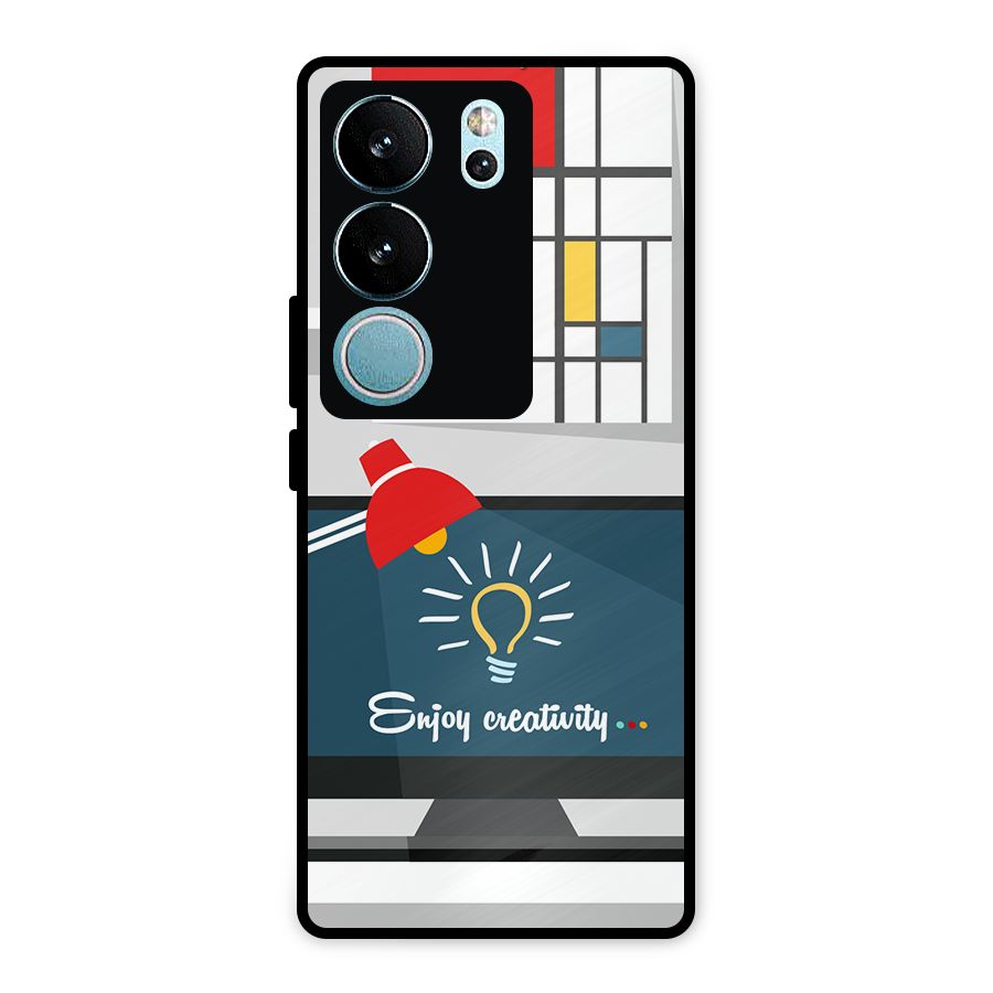 Creative Workspace Design Metal Back Case for Vivo V29