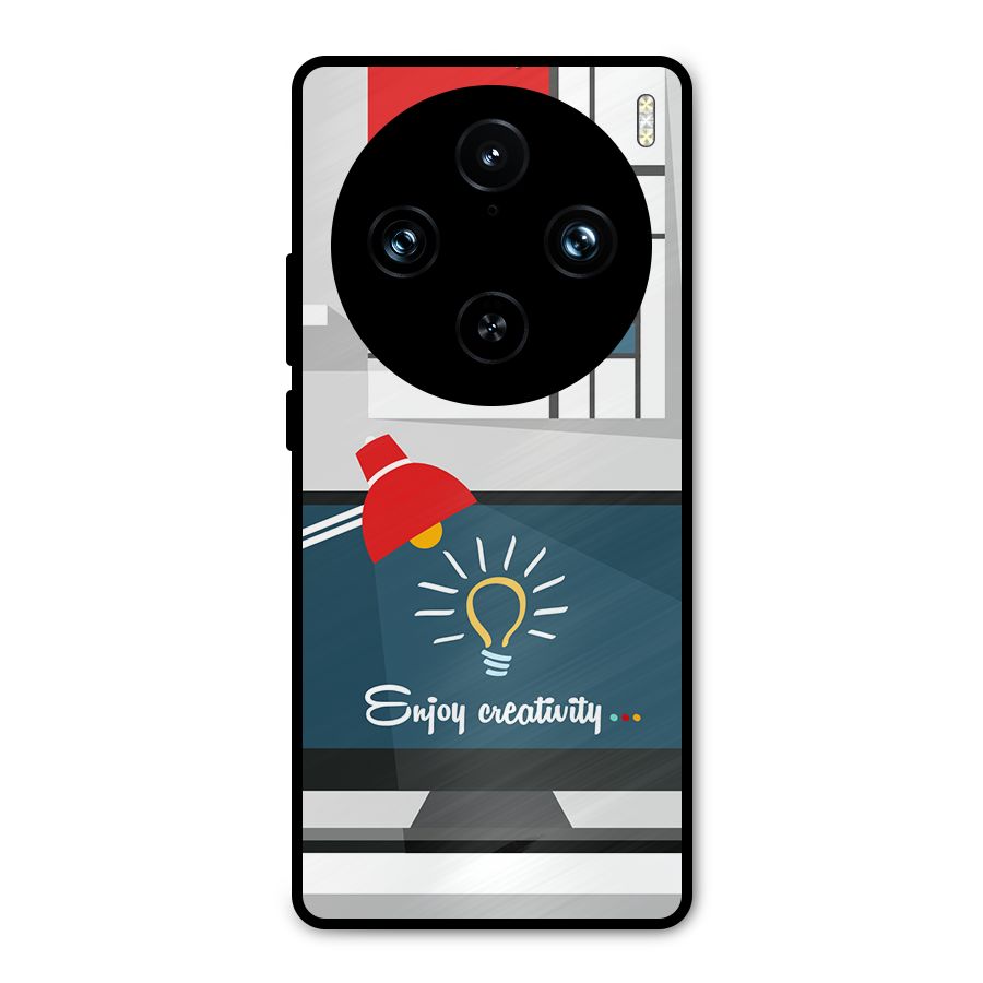 Creative Workspace Design Metal Back Case for Vivo X100 Pro