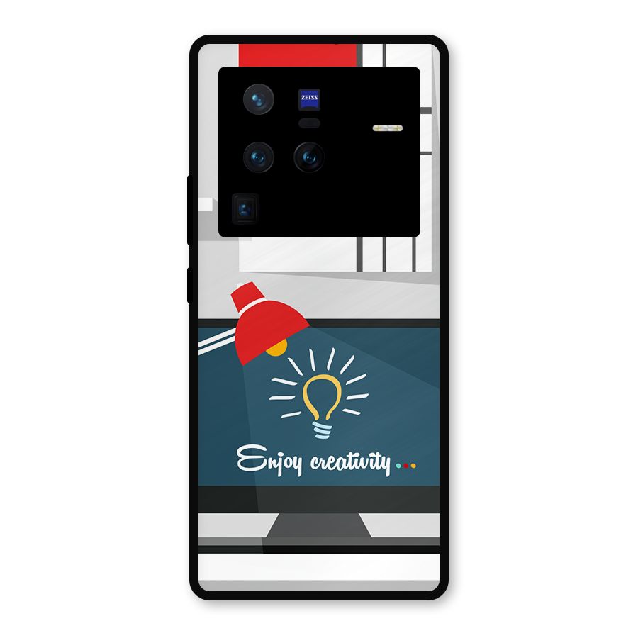 Creative Workspace Design Metal Back Case for Vivo X80 Pro