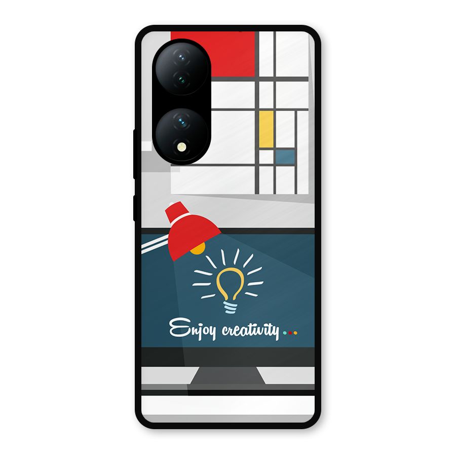 Creative Workspace Design Metal Back Case for Vivo Y100a