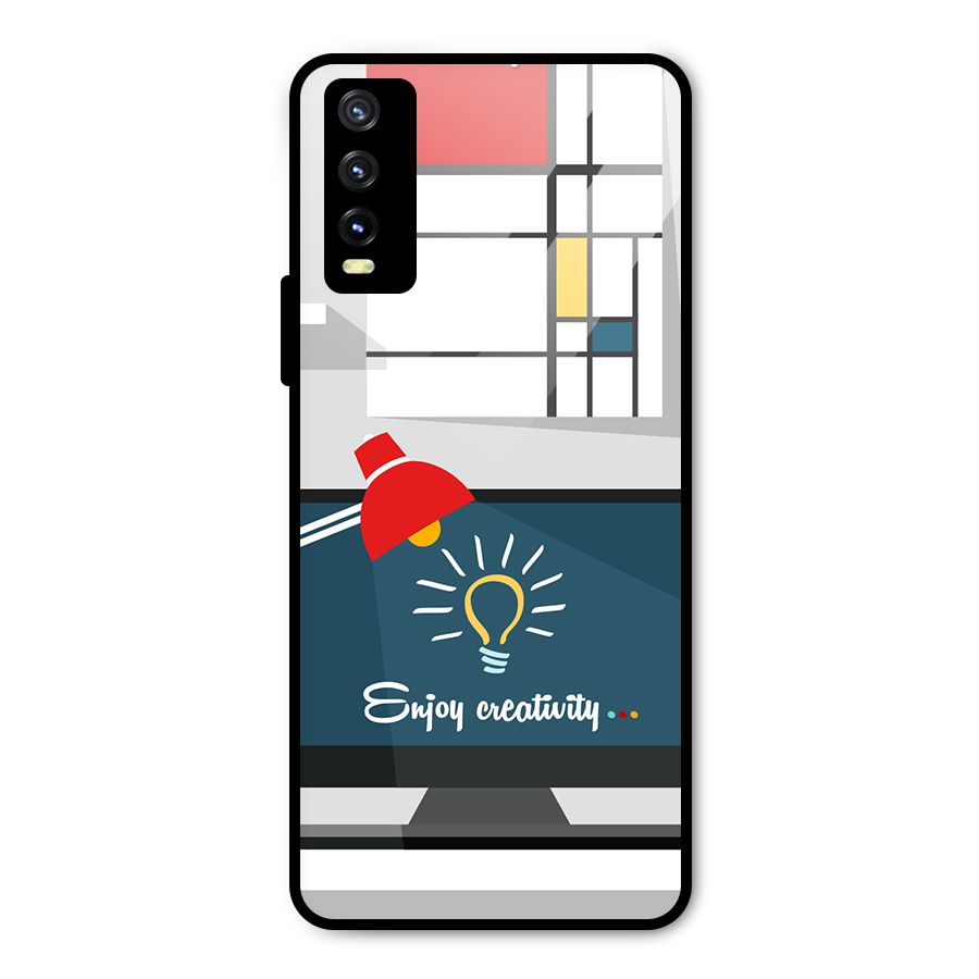 Creative Workspace Design Metal Back Case for Vivo Y20