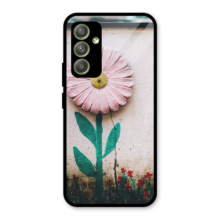 Creativity Flower Glass Back Case for Galaxy A54