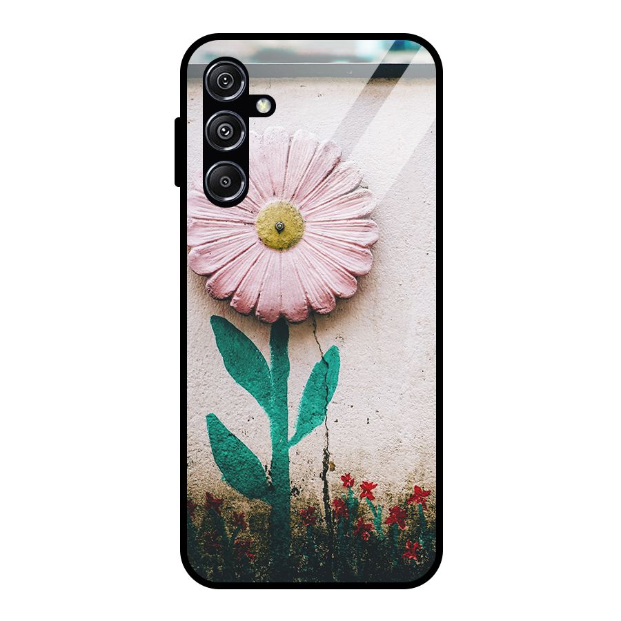 Creativity Flower Glass Back Case for Galaxy M34 5G