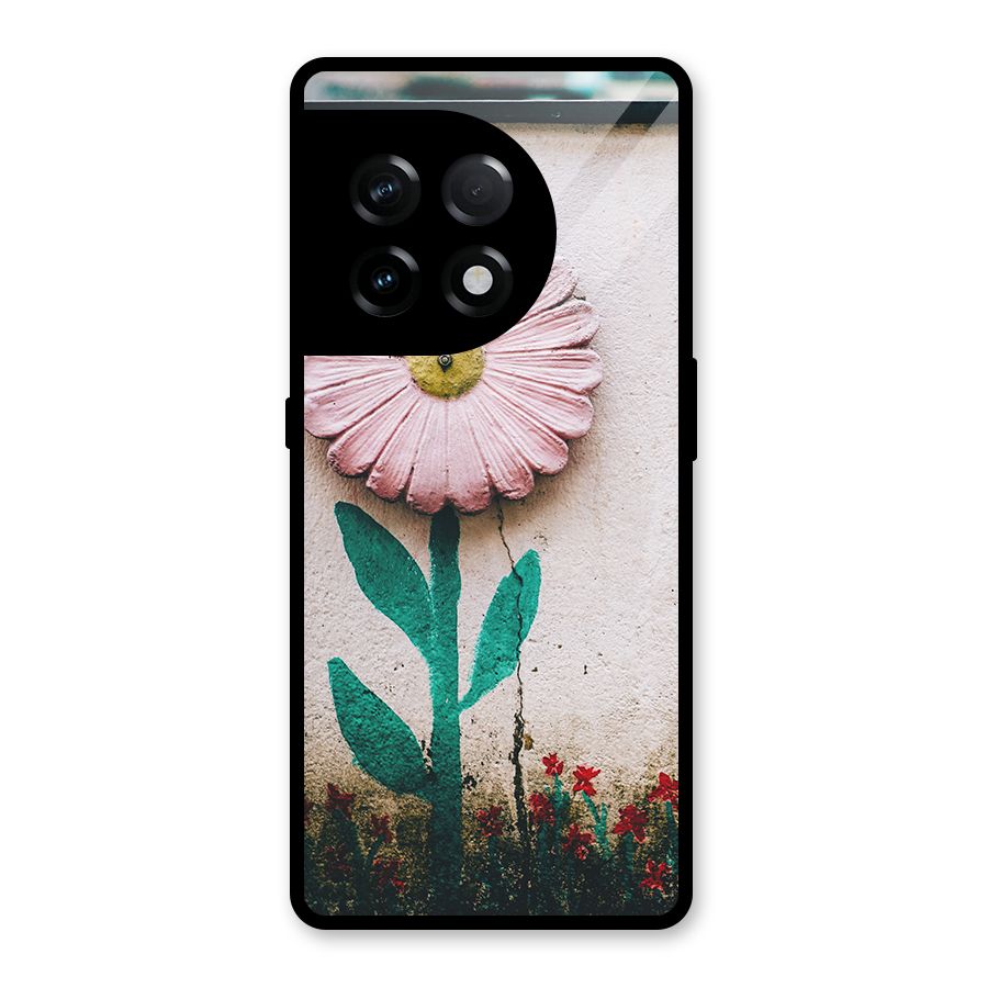 Creativity Flower Glass Back Case for OnePlus 11R