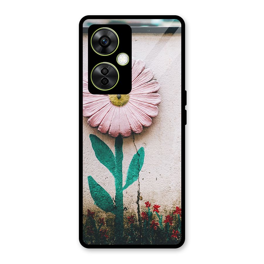 Creativity Flower Glass Back Case for OnePlus Nord CE 3 Lite