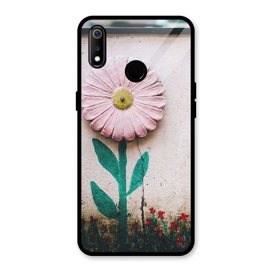 Creativity Flower Glass Back Case for Realme 3i