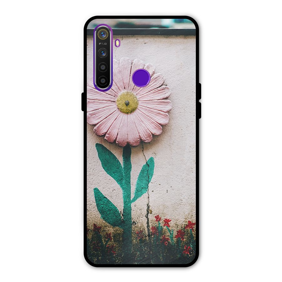 Creativity Flower Glass Back Case for Realme 5s