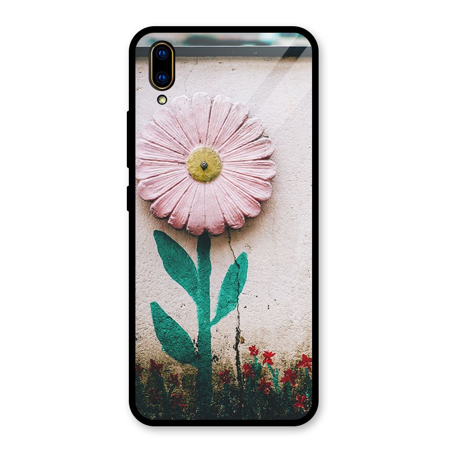 Creativity Flower Glass Back Case for Vivo V11 Pro