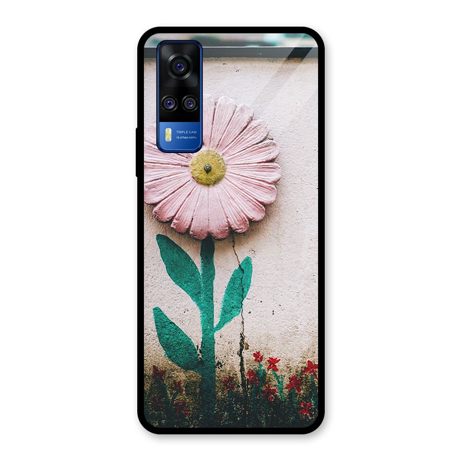 Creativity Flower Glass Back Case for Vivo Y31