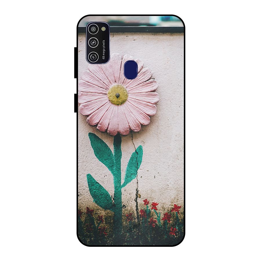 Creativity Flower Metal Back Case for Galaxy M30s