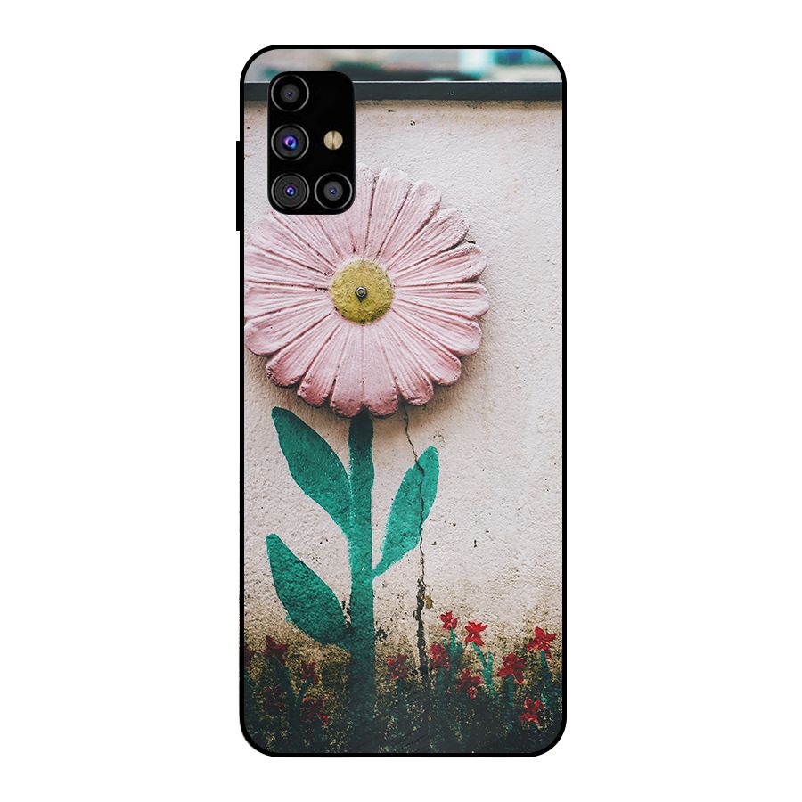 Creativity Flower Metal Back Case for Galaxy M31s