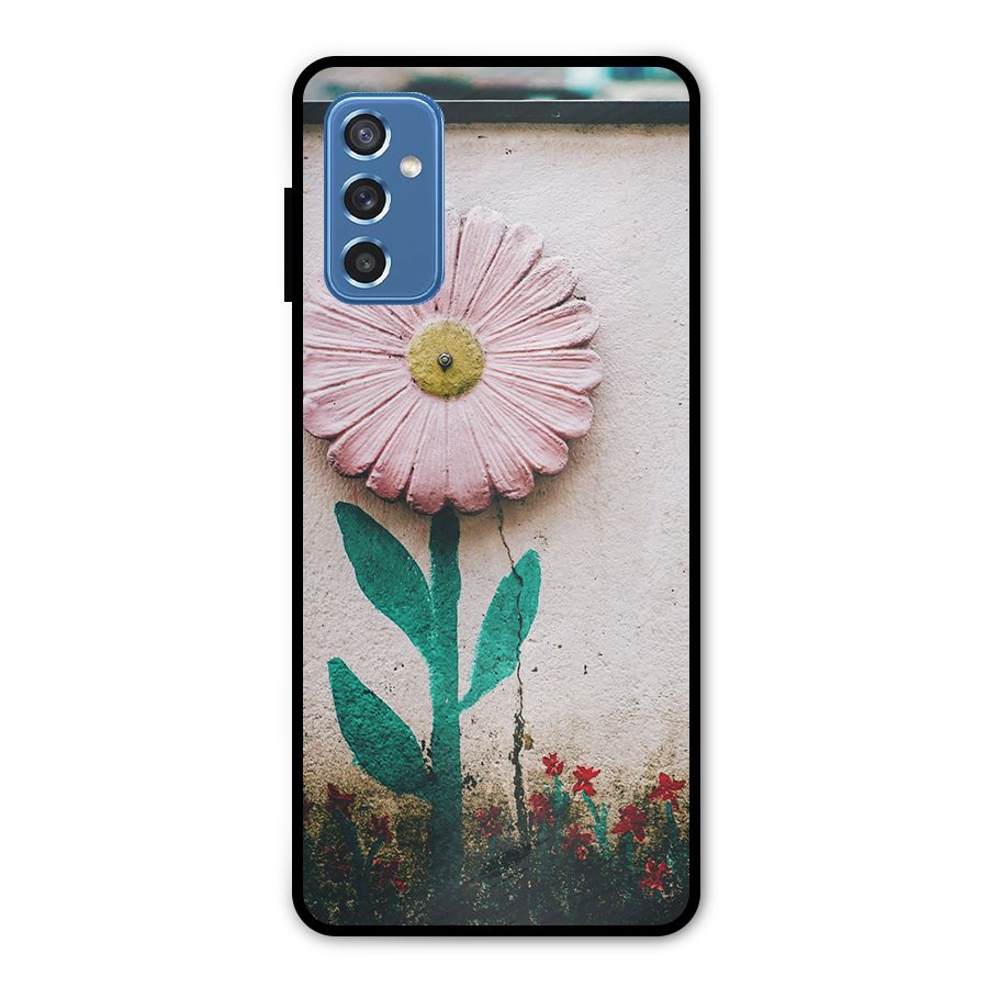 Creativity Flower Metal Back Case for Galaxy M52 5G