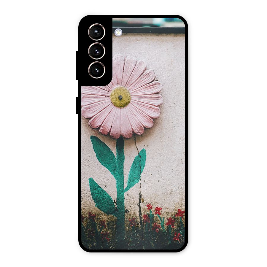 Creativity Flower Metal Back Case for Galaxy S21 Plus