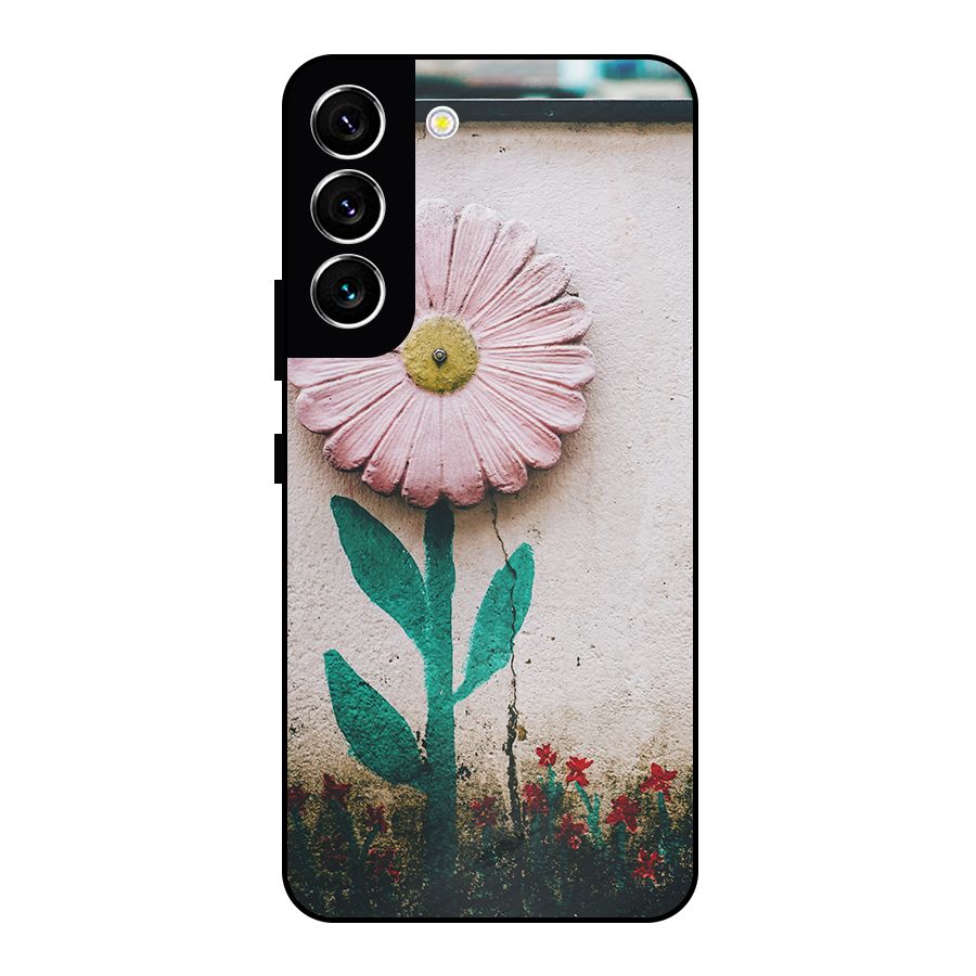 Creativity Flower Metal Back Case for Galaxy S22 5G