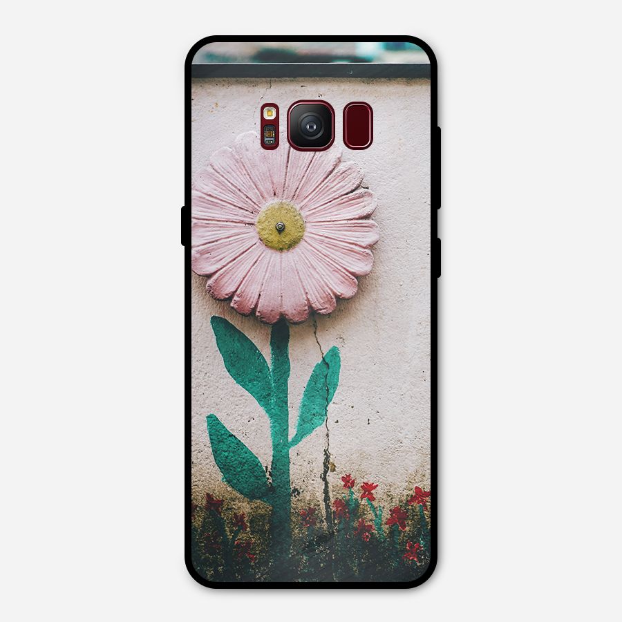 Creativity Flower Metal Back Case for Galaxy S8