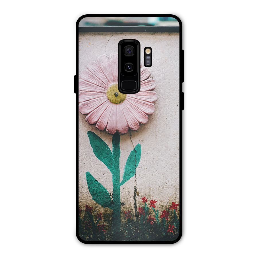 Creativity Flower Metal Back Case for Galaxy S9 Plus