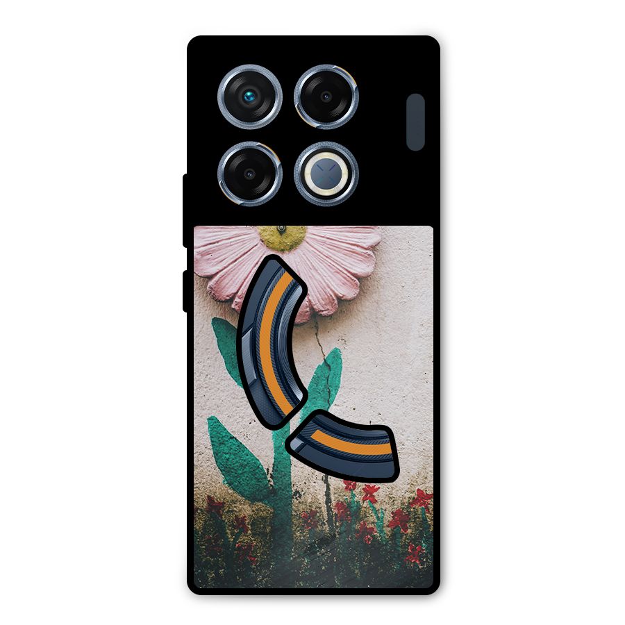 Creativity Flower Metal Back Case for Infinix GT 20 Pro