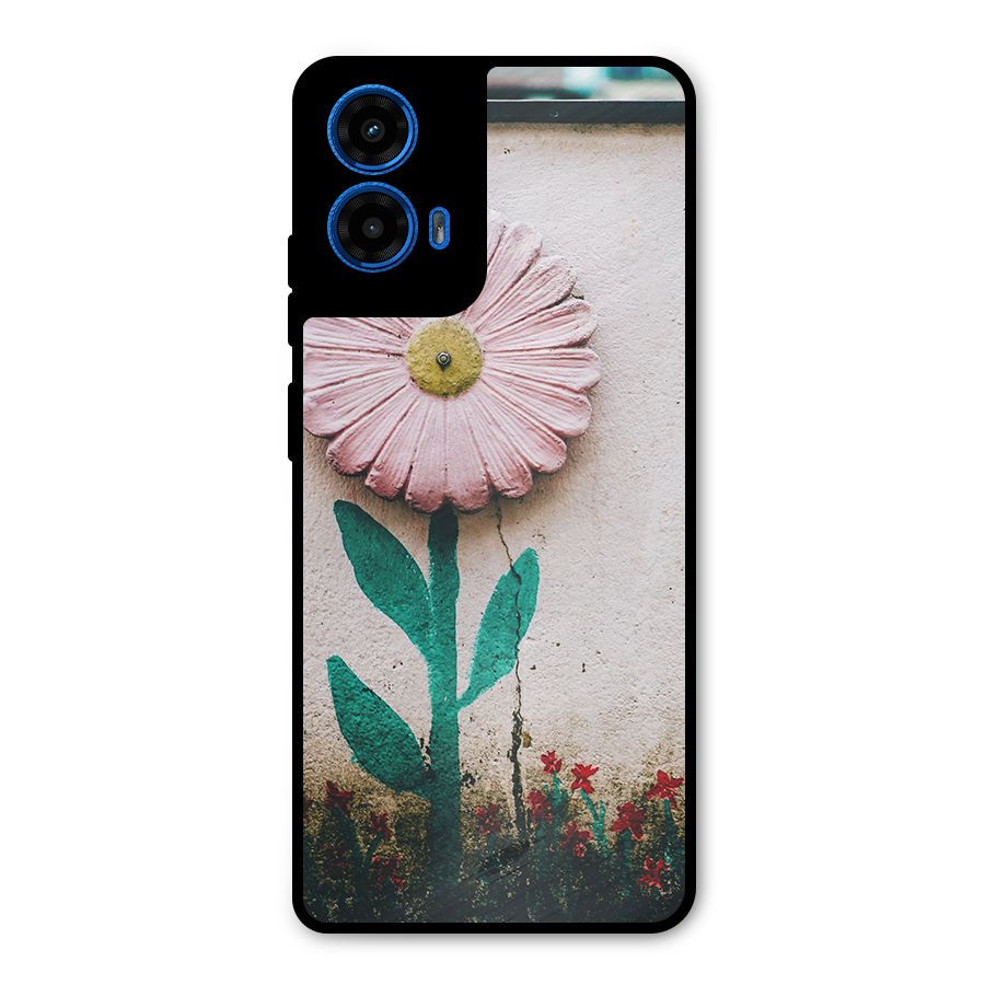 Creativity Flower Metal Back Case for Moto G45