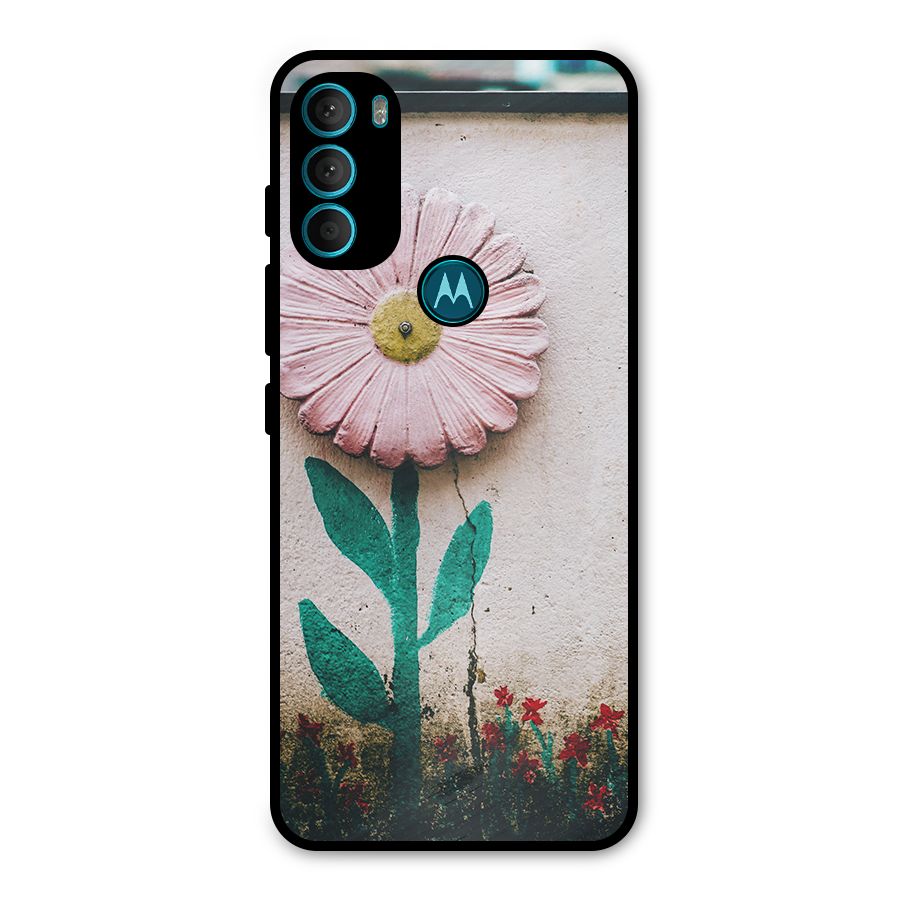 Creativity Flower Metal Back Case for Moto G71 5G