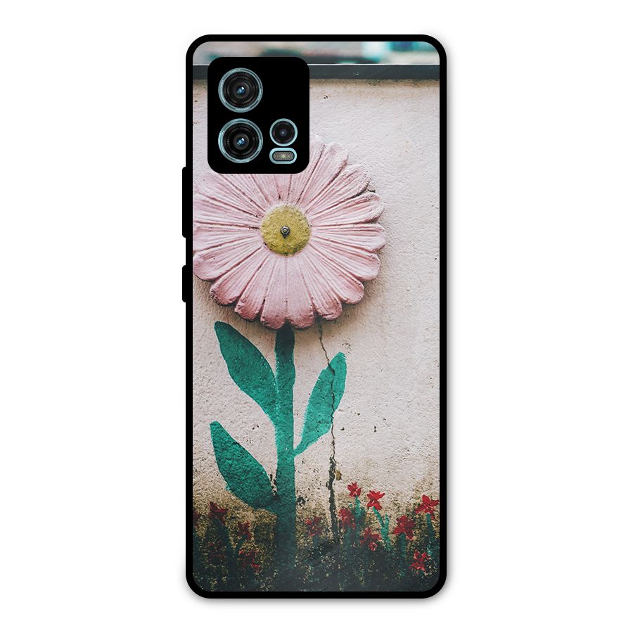 Creativity Flower Metal Back Case for Moto G72