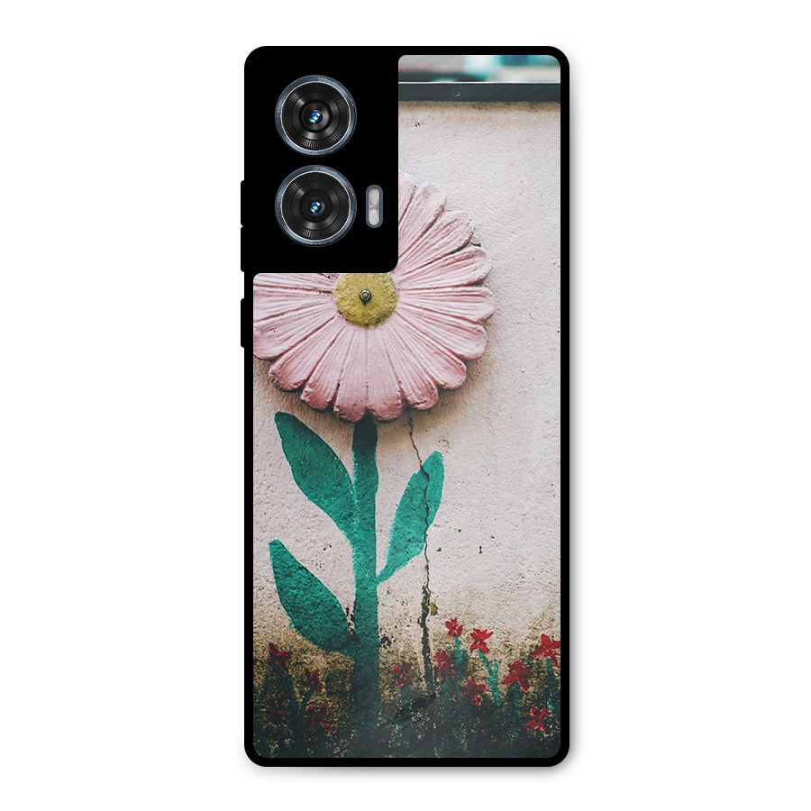 Creativity Flower Metal Back Case for Motorola Edge 50 Fusion