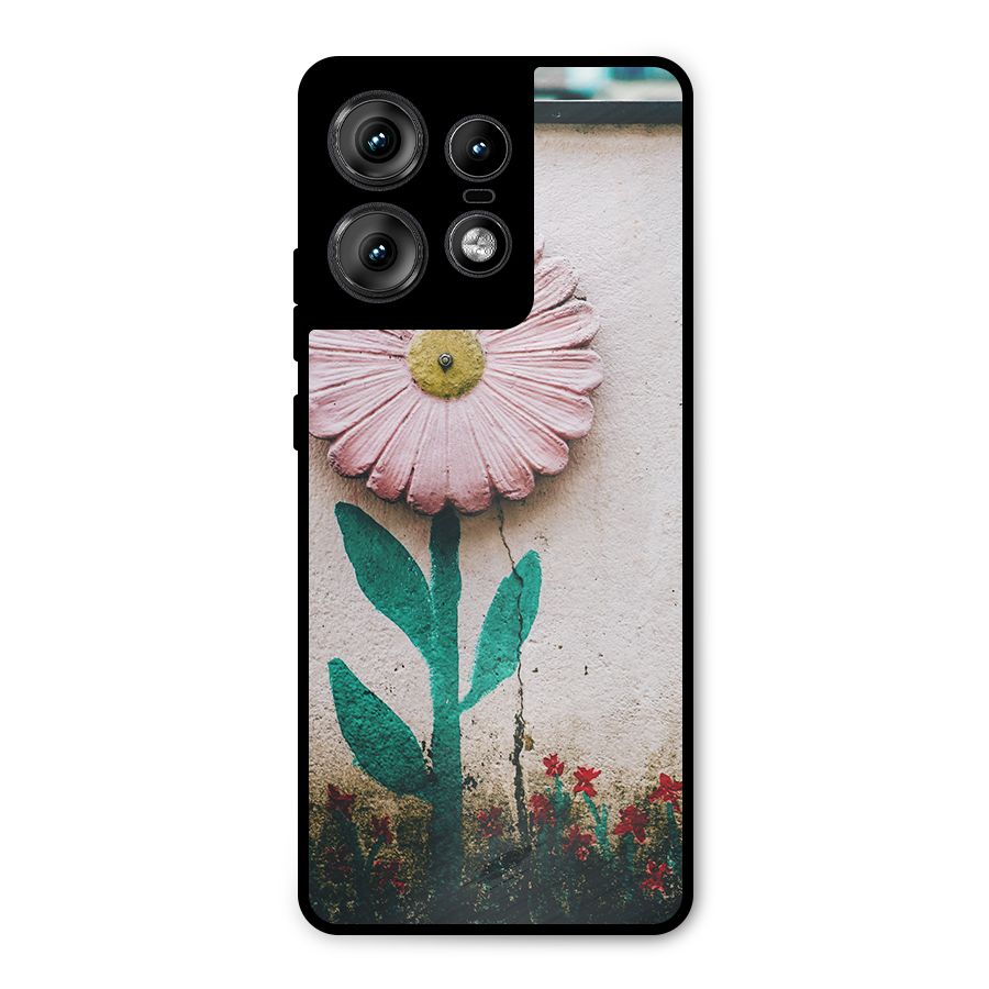 Creativity Flower Metal Back Case for Motorola Edge 50 Pro